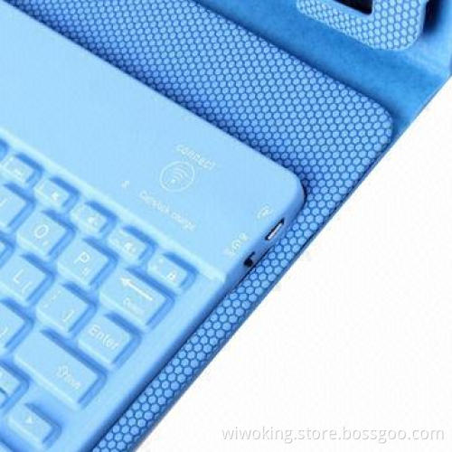 Bluetooth Keyboard Case/Cover for iPad Mini, Made of Natural Rubber Material